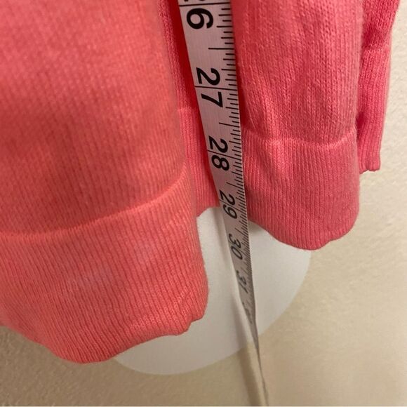 J Crew Teddie 100% cotton crewneck hot pink knit sweater XL - Picture 6 of 8